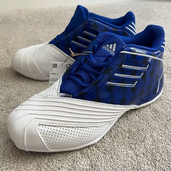 Mens 9 - Adidas T-Mac 1 Orlando Magic Basketball Shoes Blue White GY2402 main image 7